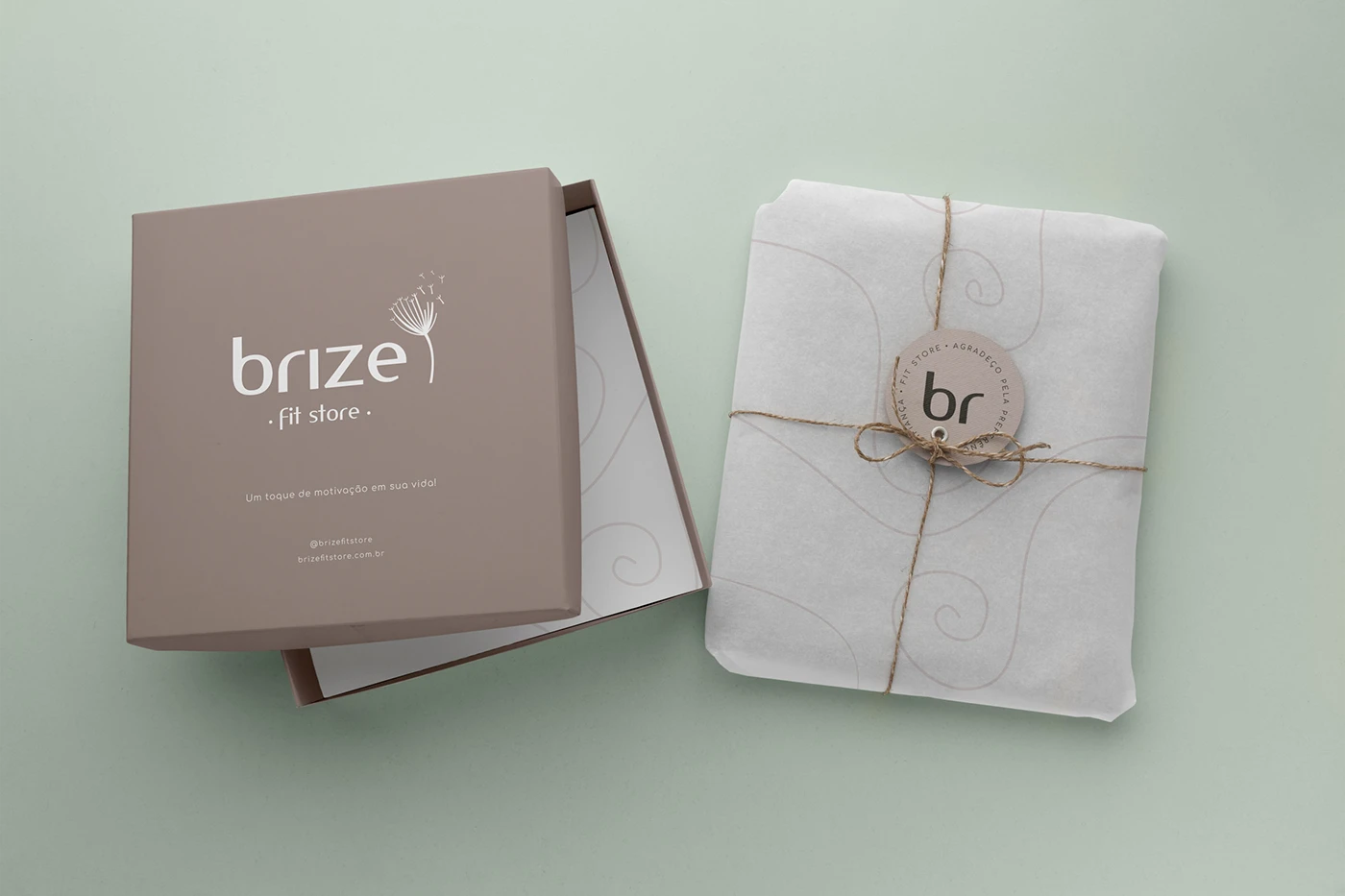 Brize — identidade visual e aplicações