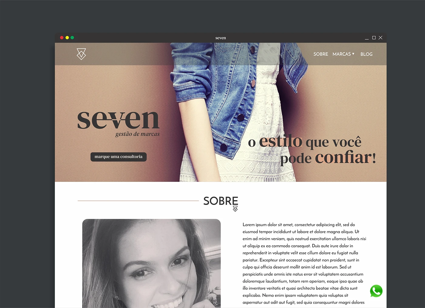 Seven — identidade visual e aplicações