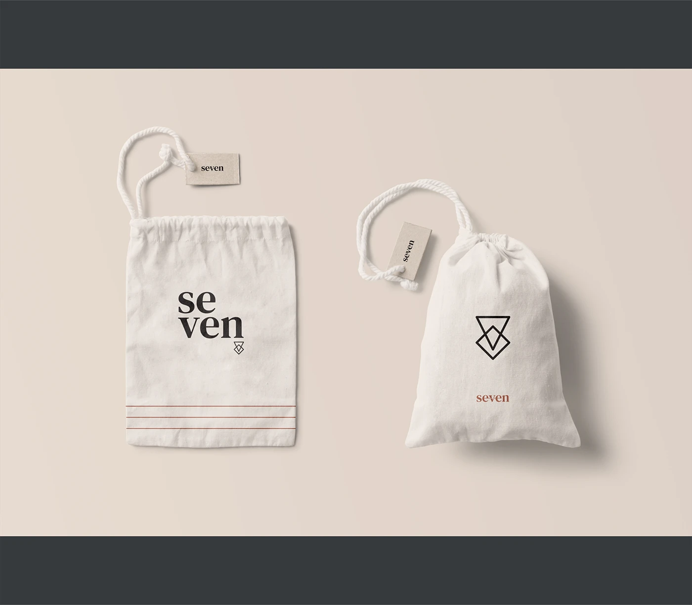 Seven — identidade visual e aplicações