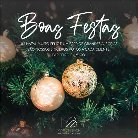 Boas festas — peça para redes sociais