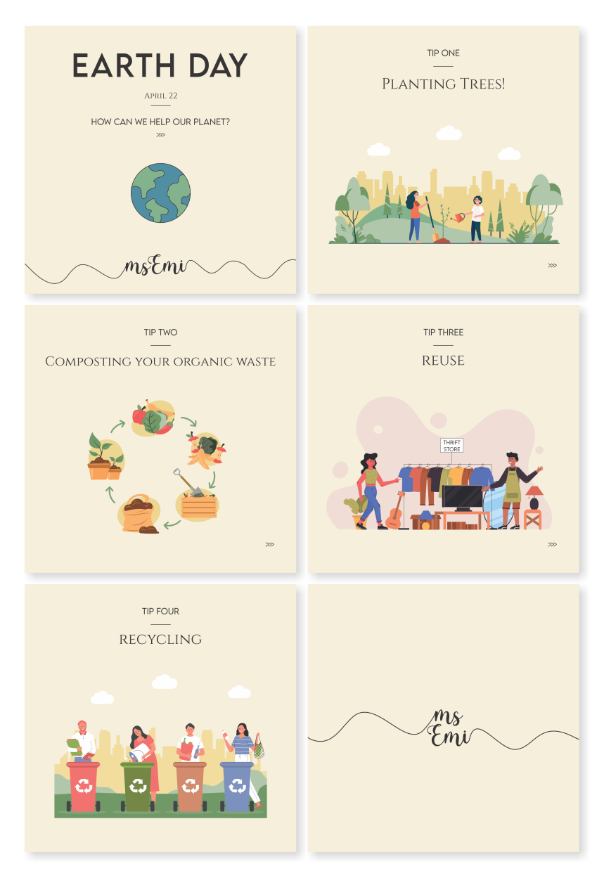 Carrossel Earth Day — Ms Emi English Fun