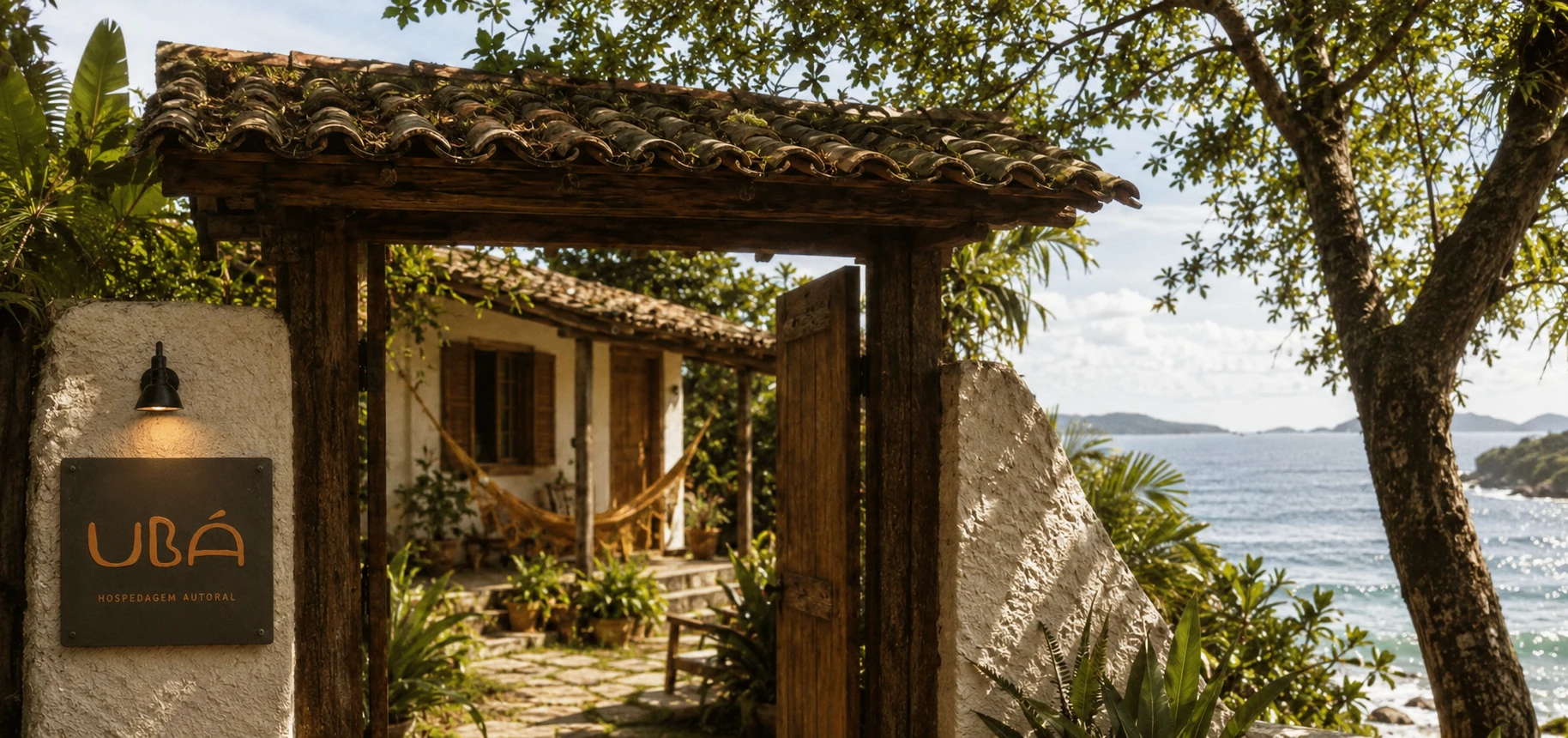 Ubá Hospedagem Autoral — identidade visual