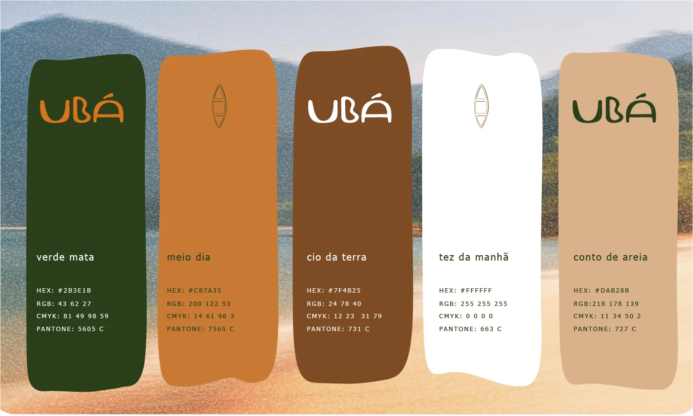 Ubá Hospedagem Autoral — identidade visual
