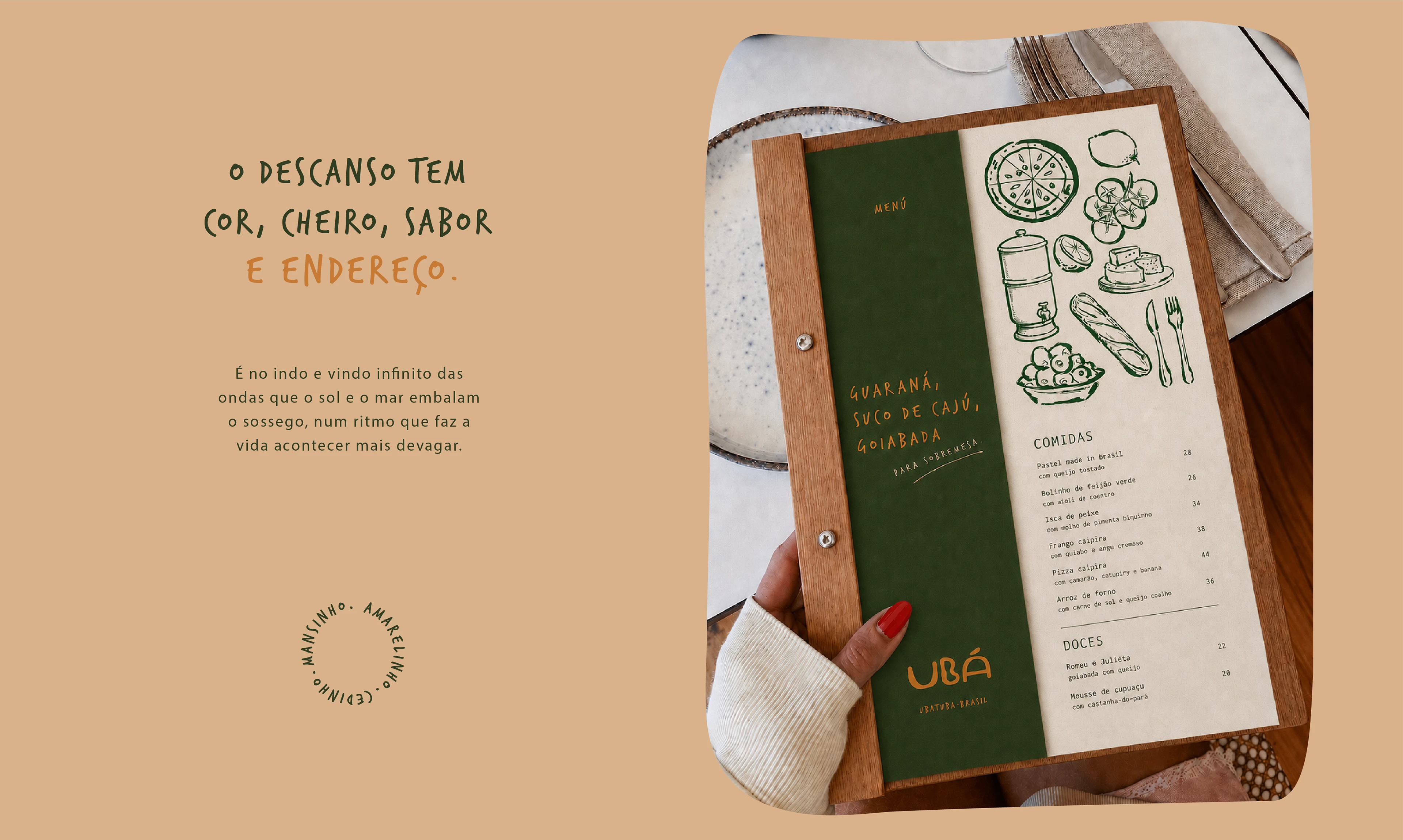 Ubá Hospedagem Autoral — identidade visual