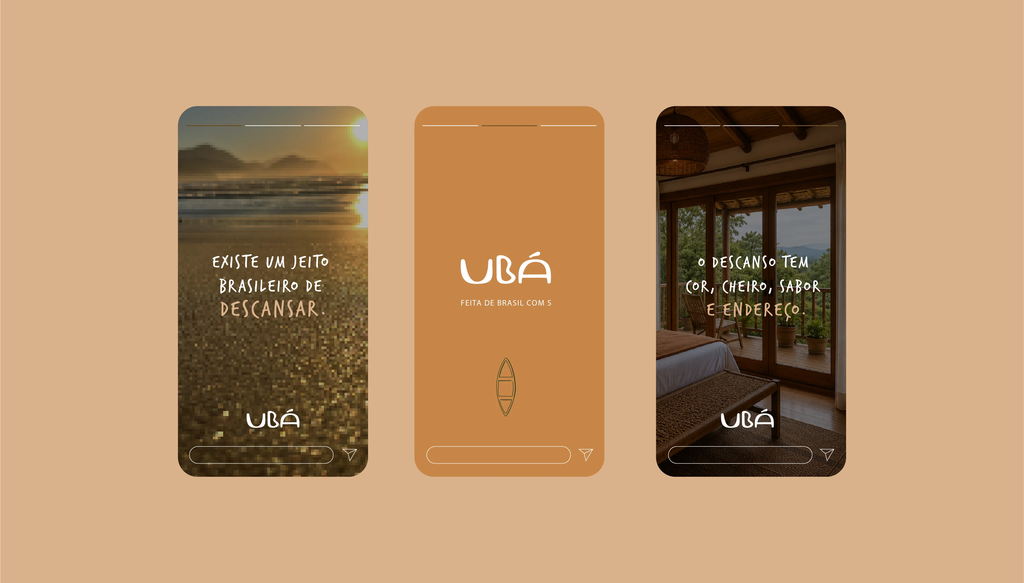 Ubá Hospedagem Autoral — identidade visual